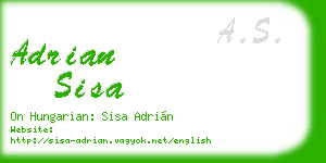 adrian sisa business card